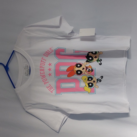 The powerpuff Girls cartoon t-chirt white Juniors size XL - Picture 2 of 6